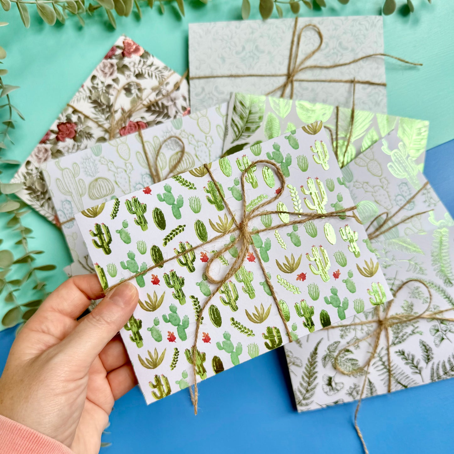 Vintage Paper Craft Kits - Green Flowers & Foliage