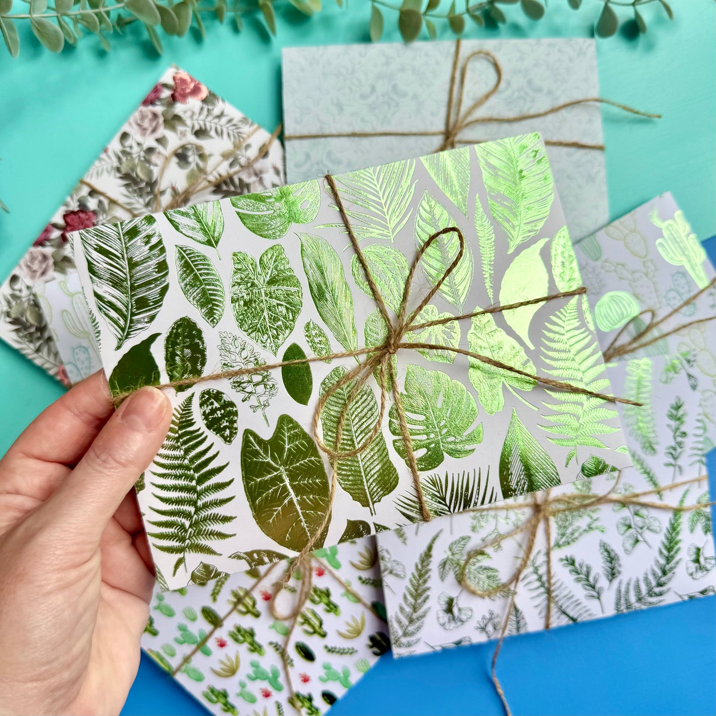 Vintage Paper Craft Kits - Green Flowers & Foliage