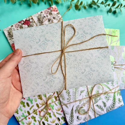 Vintage Paper Craft Kits - Green Flowers & Foliage