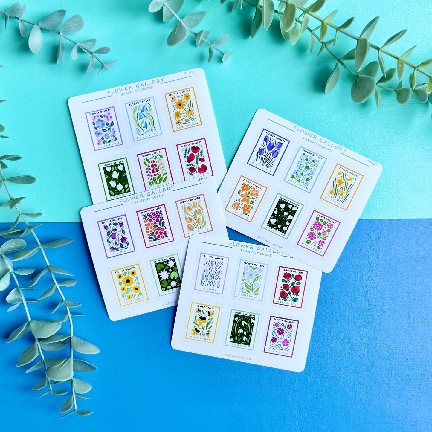 Stamp Stickers - Flower Gallery Collection