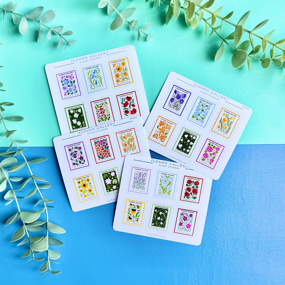 Stamp Stickers - Flower Gallery Collection