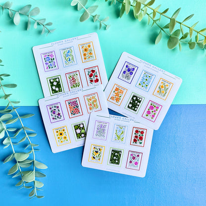 Stamp Stickers - Flower Gallery Collection