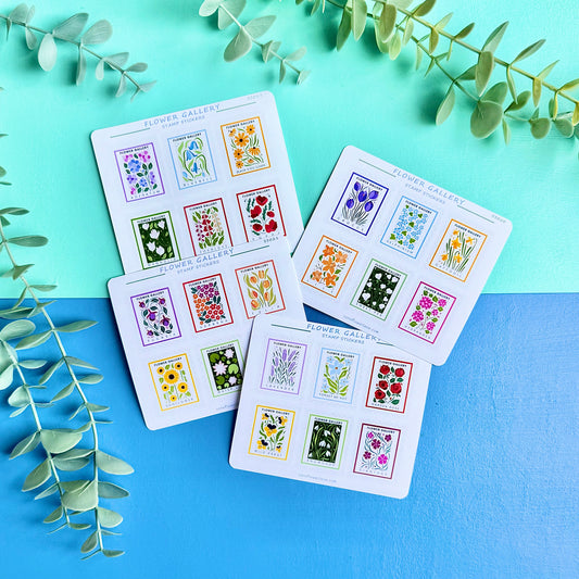 Stamp Stickers - Flower Gallery Collection