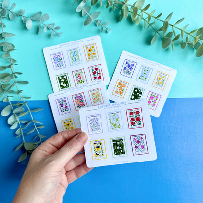 Stamp Stickers - Flower Gallery Collection