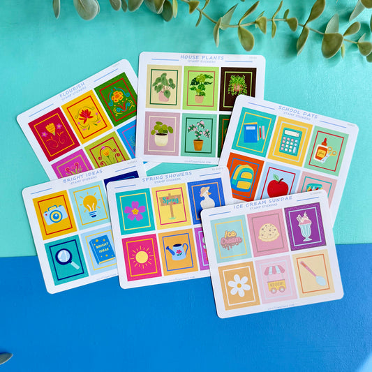 Stamp Stickers - Nature & Nostalgia Collection