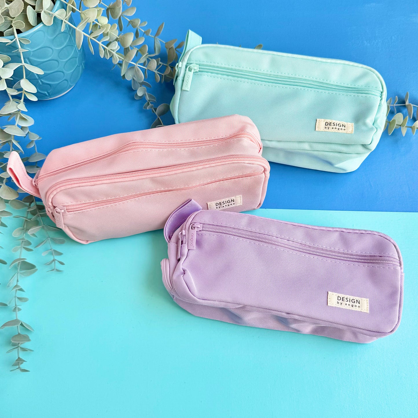 Large 4 Compartment Pencil Case – Zipped Organiser Pouch