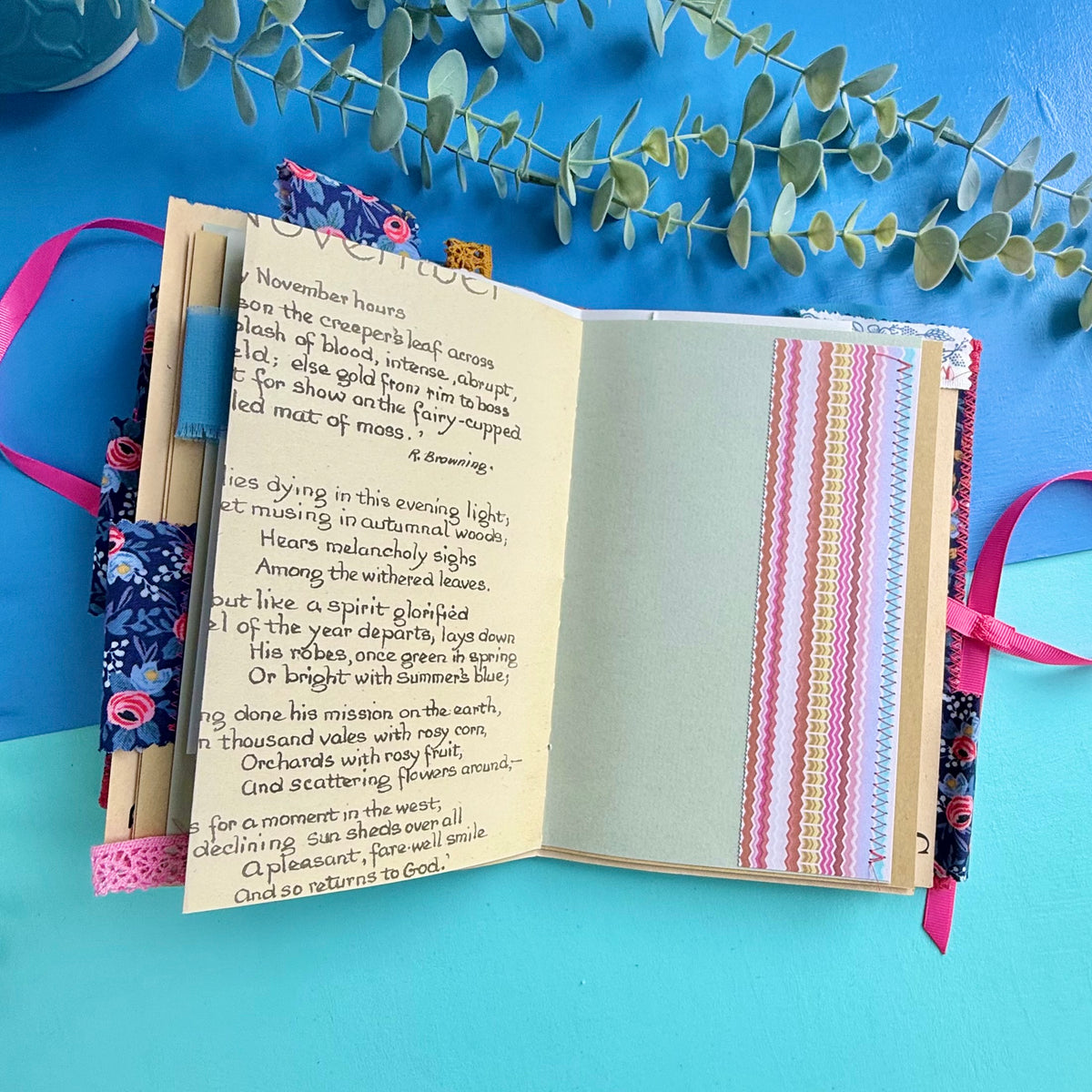 Liberty Fabric Handmade Junk Journal