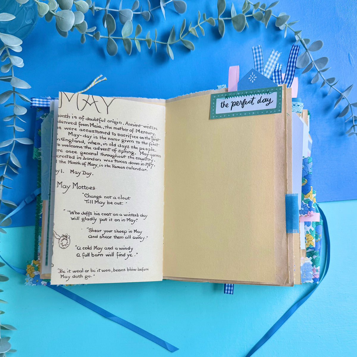 Handmade Journal Liberty Fabric Cover