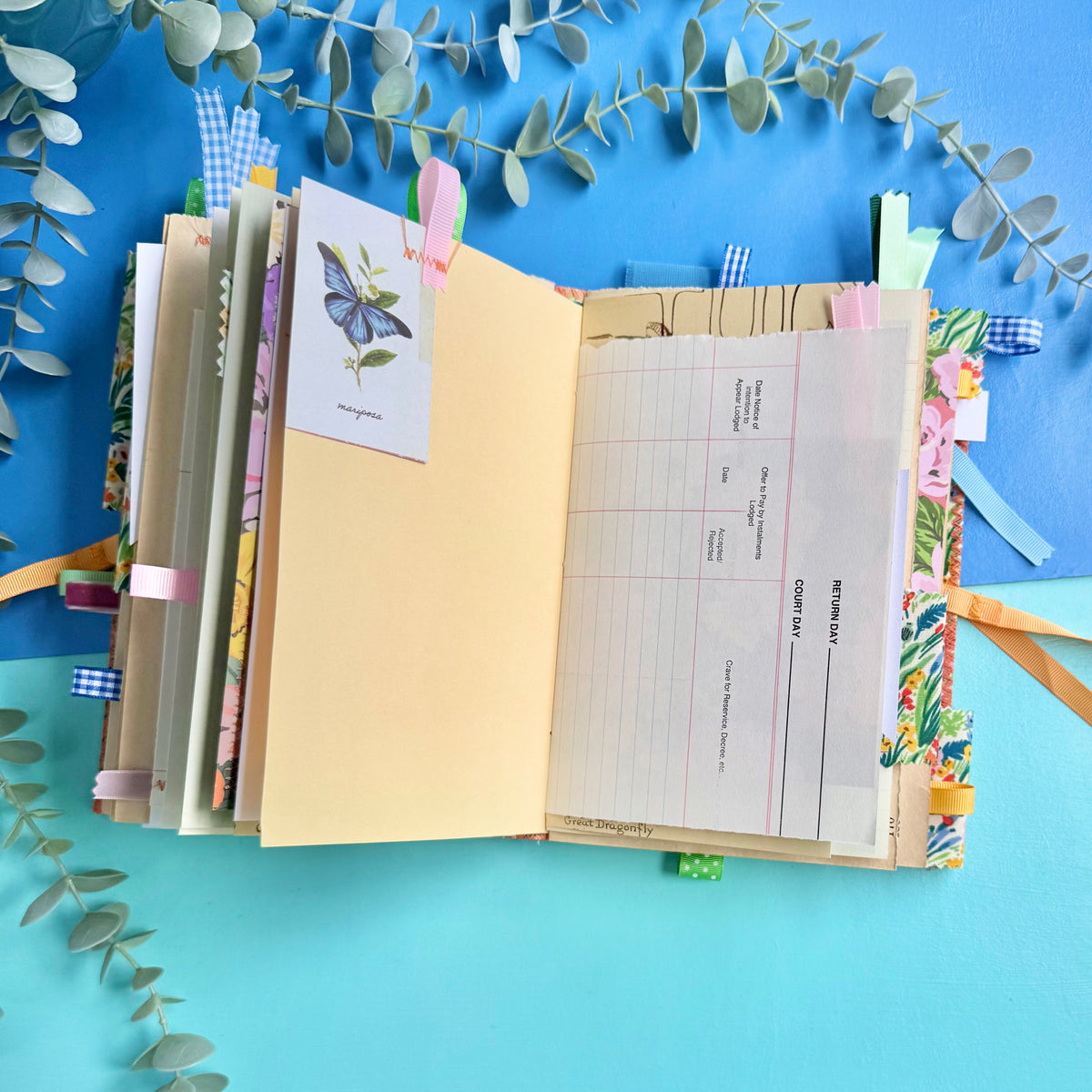 Handmade Journal Rifle Paper Co Fabric Cover