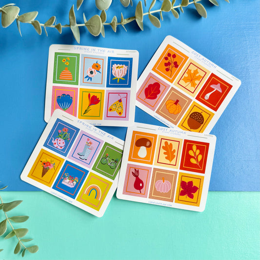 Stamp Stickers - Spring & Autumn Collection