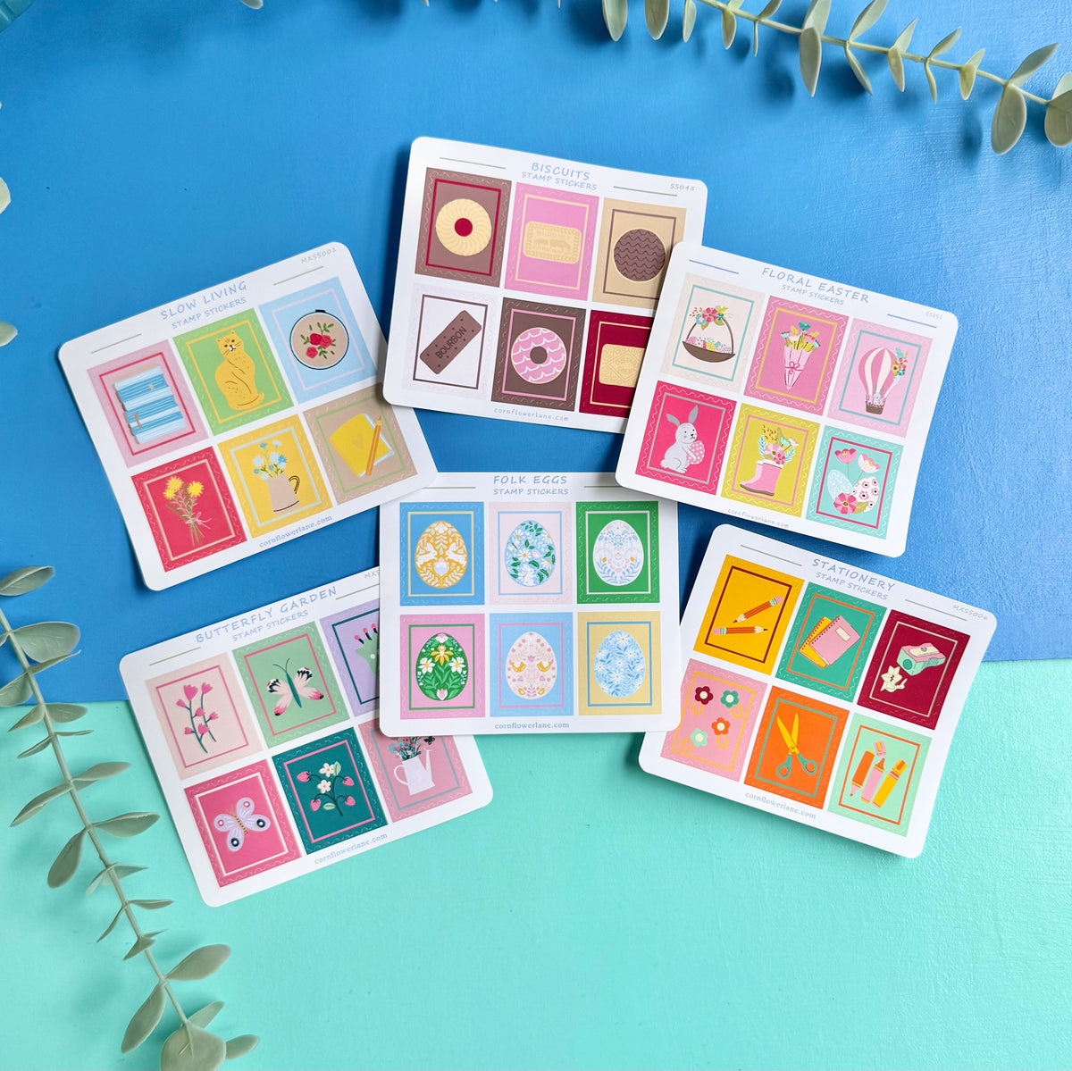 Stamp Stickers - Mixed Collection