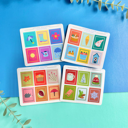 Stamp Stickers - Four Seasons Collection