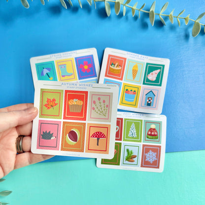 Stamp Stickers - Four Seasons Collection