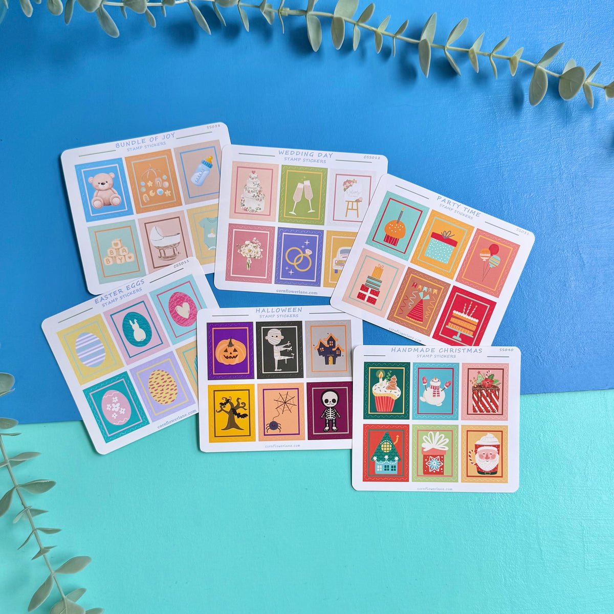 Stamp Stickers - Celebration Collection