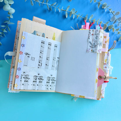 Handmade Junk Journal - Liberty Fabric Cover