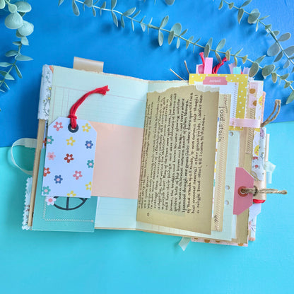 Handmade Junk Journal - Liberty Fabric Cover