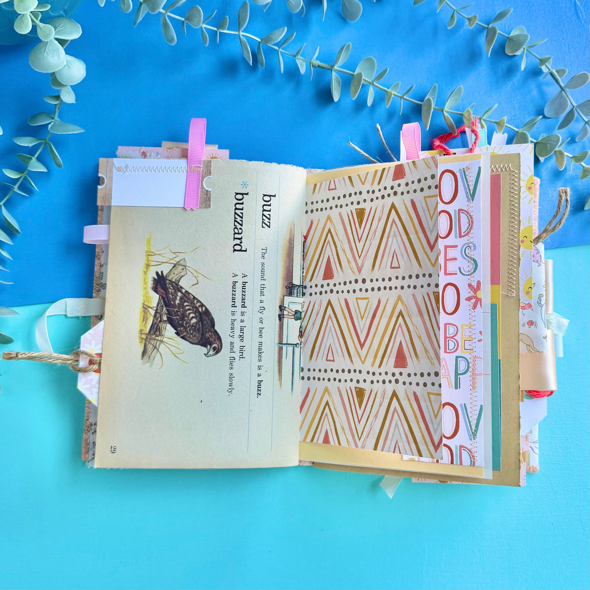 Handmade Junk Journal - Liberty Fabric Cover