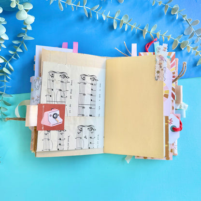 Handmade Junk Journal - Liberty Fabric Cover