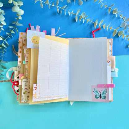 Handmade Junk Journal - Liberty Fabric Cover