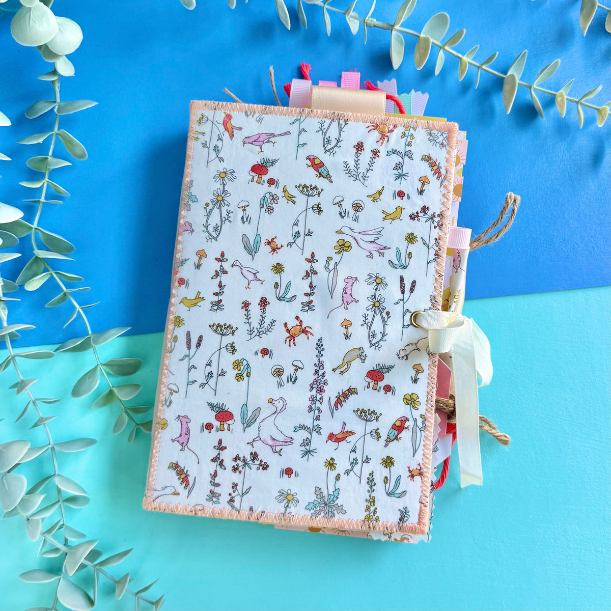 Handmade Junk Journal - Liberty Fabric Cover