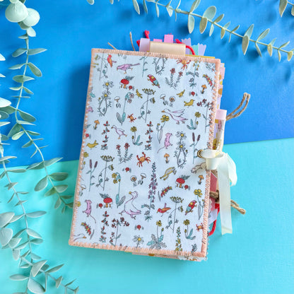Handmade Junk Journal - Liberty Fabric Cover