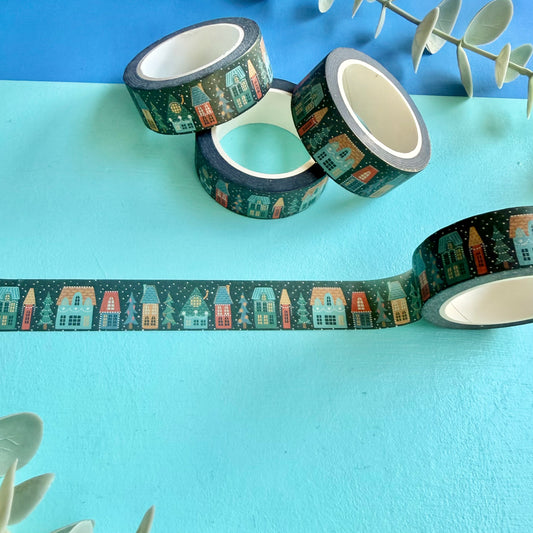 Festive Houses Washi Tape