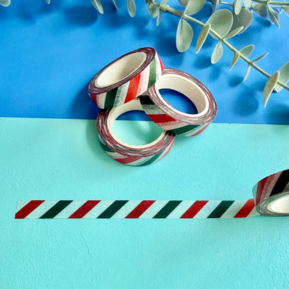 Christmas Candy Cane Stripe Washi Tape
