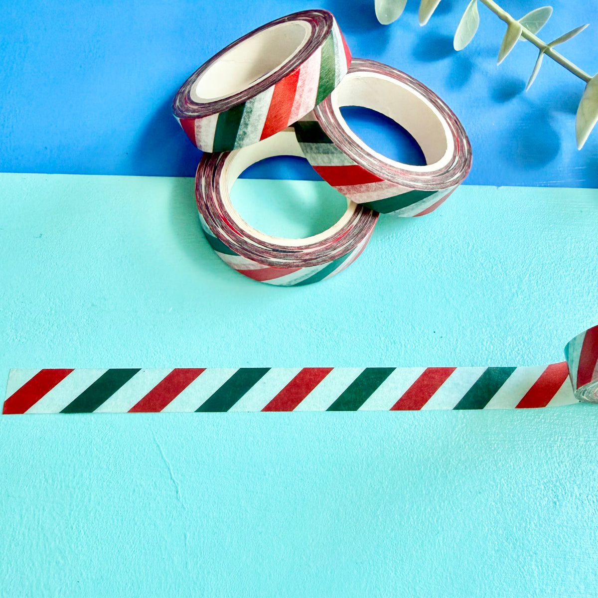 Christmas Candy Cane Stripe Washi Tape