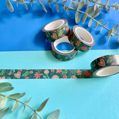 Poinsettia & Gingerbread Washi Tape