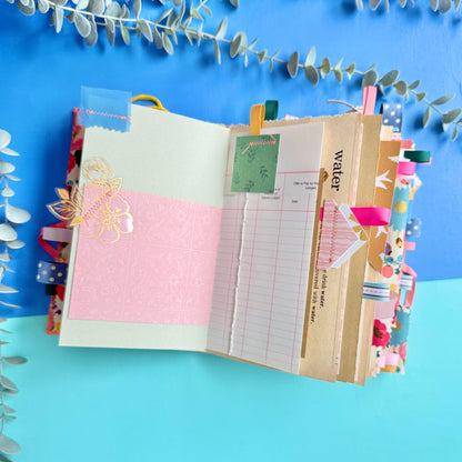 Handmade Journal Rifle Paper Co Fabric - Vintage Blossoms