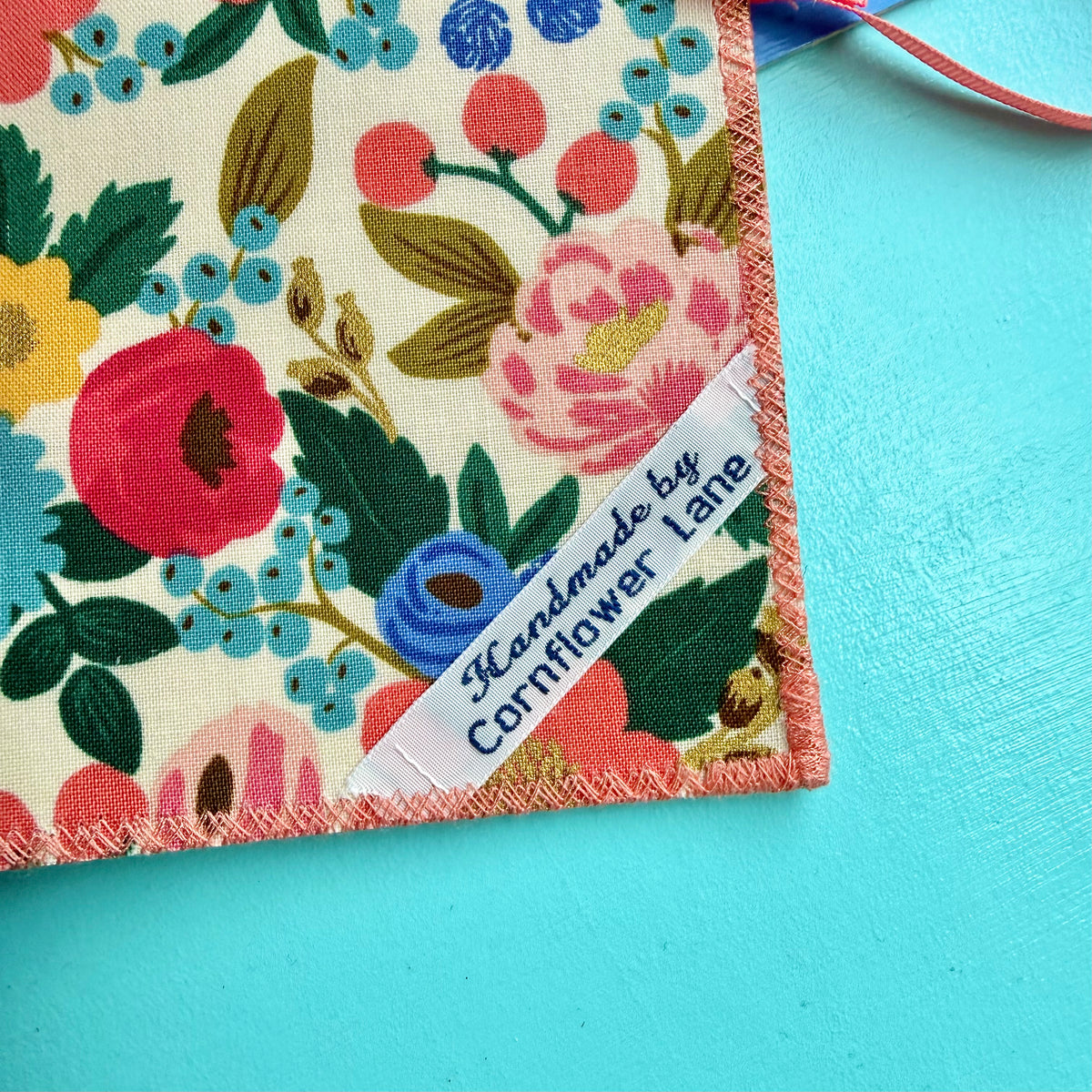 Handmade Journal Rifle Paper Co Fabric - Vintage Blossoms