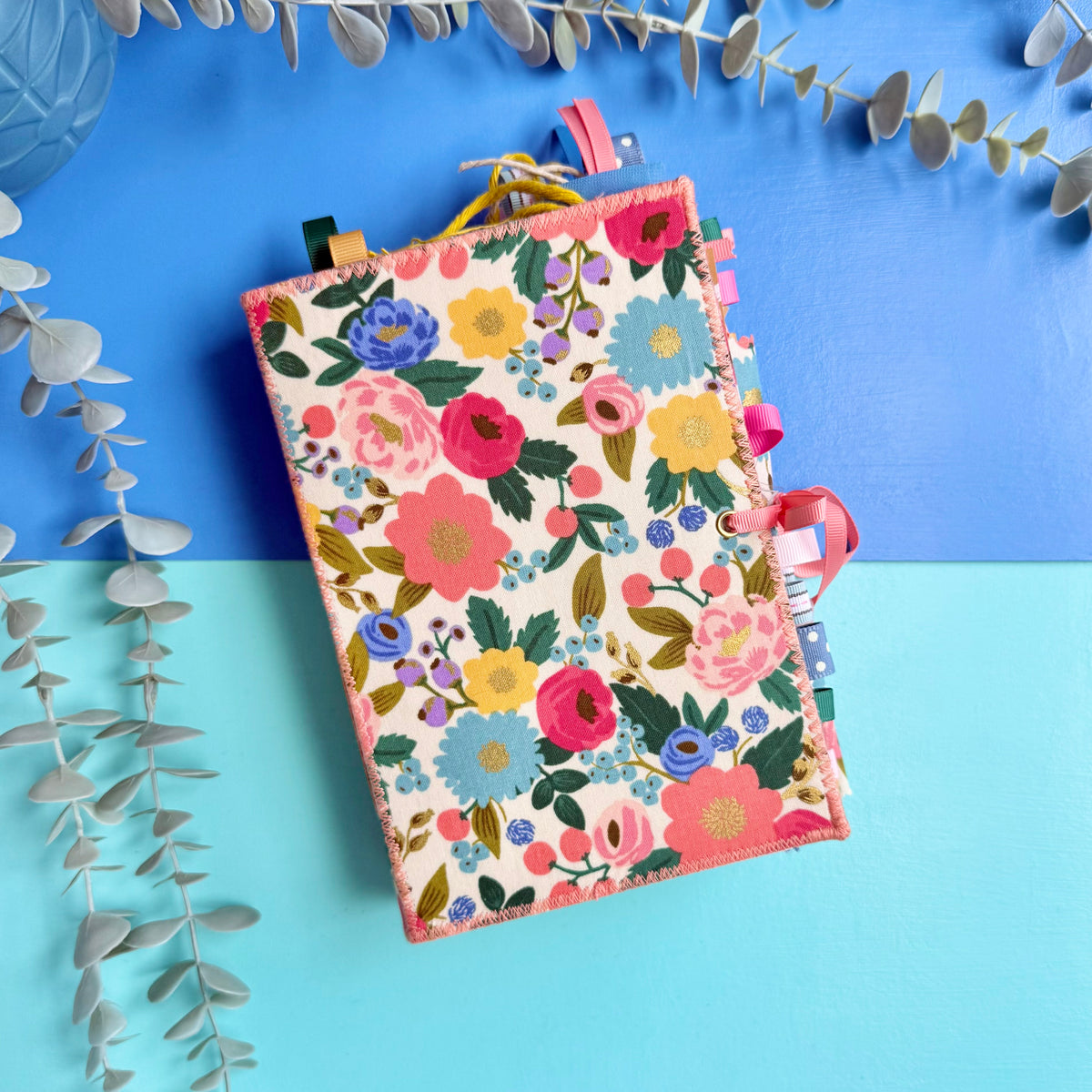 Handmade Journal Rifle Paper Co Fabric - Vintage Blossoms