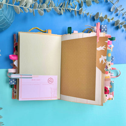 Handmade Journal Rifle Paper Co Fabric - Vintage Blossoms