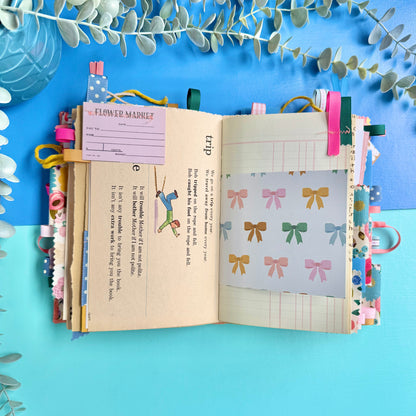 Handmade Journal Rifle Paper Co Fabric - Vintage Blossoms