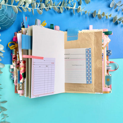 Handmade Journal Rifle Paper Co Fabric - Vintage Blossoms