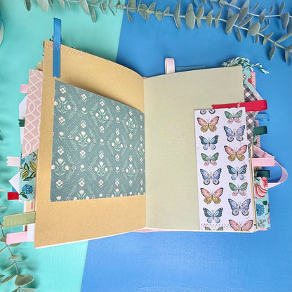Handmade Journal Liberty Fabric Cover - Midsummer Wildflower Field