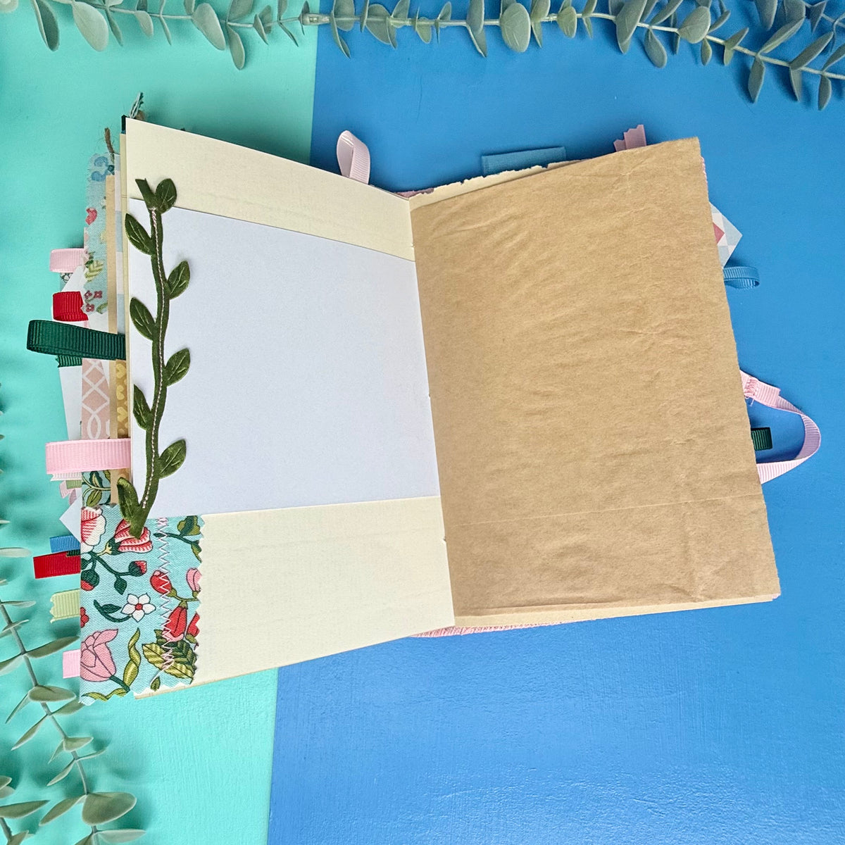 Handmade Journal Liberty Fabric Cover - Midsummer Wildflower Field