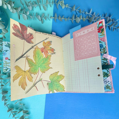 Handmade Journal Liberty Fabric Cover - Midsummer Wildflower Field