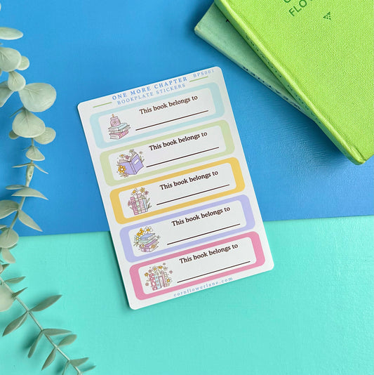 Bookplate Stickers - One More Chapter