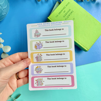 Bookplate Stickers - One More Chapter