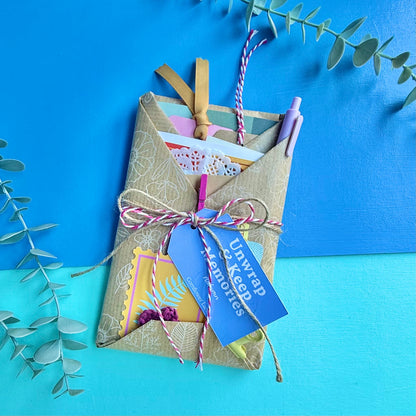 Unwrap & Keep Memories - Handmade Journal & Kit