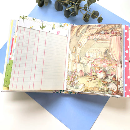 Handmade Upcycled Journal - Brambly Hedge Spring Story