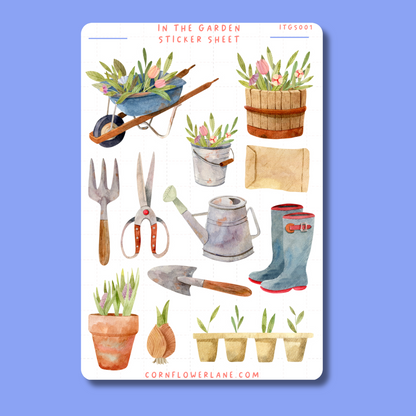 In The Garden Sticker Set