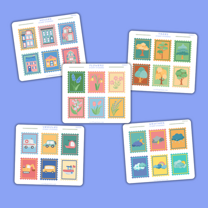 Cute Life Collection Decorative Stamp Stickers