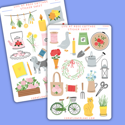 Life At Rose Cottage Sticker Set