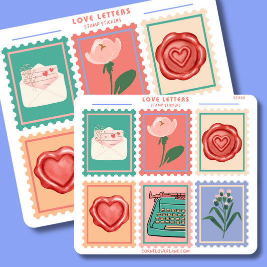 Love Letters Stamp Stickers