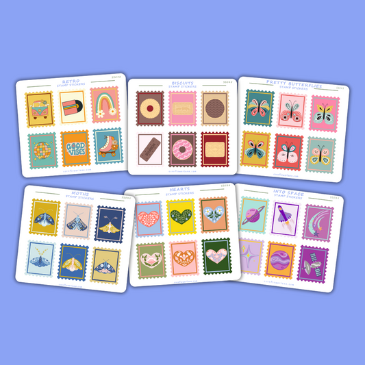 Stamp Stickers - Whimsy & Wonder Collection