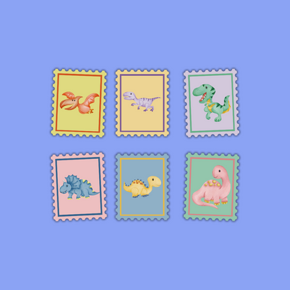 Imagination Collection – Die Cut Stamp Sticker Packs (5 Designs)