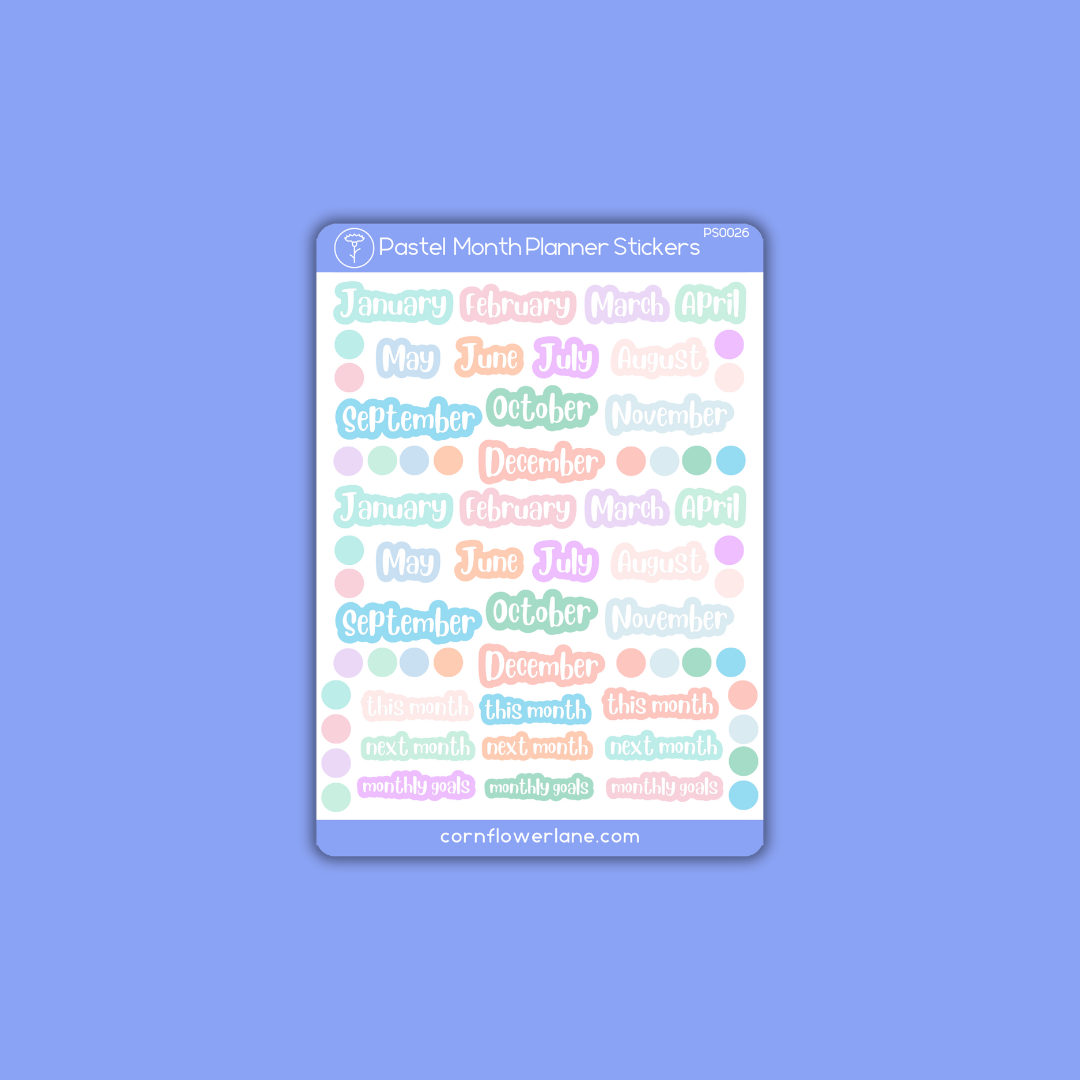 Pastel Planner Stickers