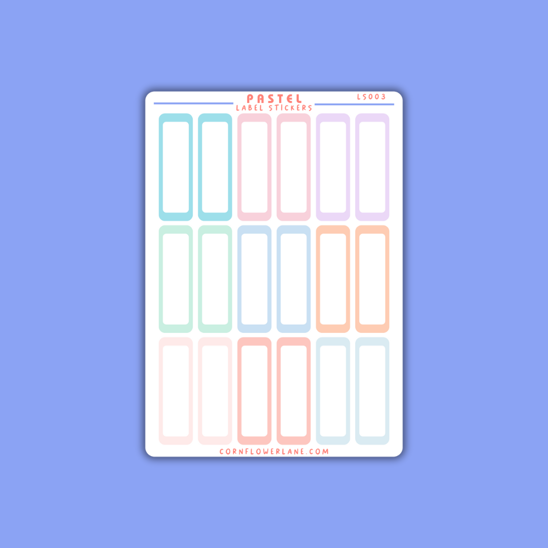 Colour Palette Label Stickers